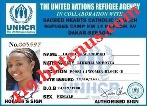 my refugee id